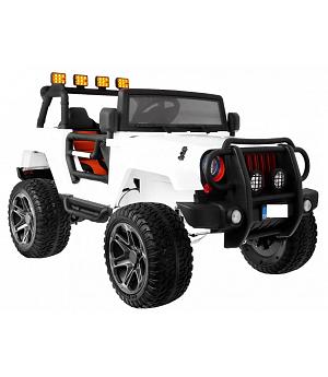 JEEP MONSTER 12V 4 MOTORES, 2 PLAZAS, BLANCO, RC, 1-7 AÑOS INDA534-RA-WXE1688